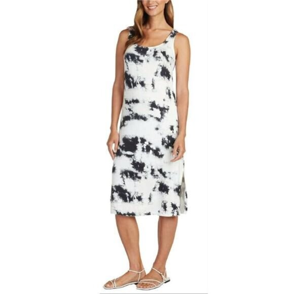 Matty M Dresses & Skirts - Matty M Womens Tank Dress (Black Tie Dye, Large)